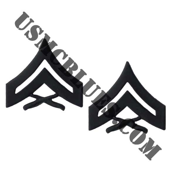 USMCBLUES.COM Enlisted Rank Collar Insignia for Sale